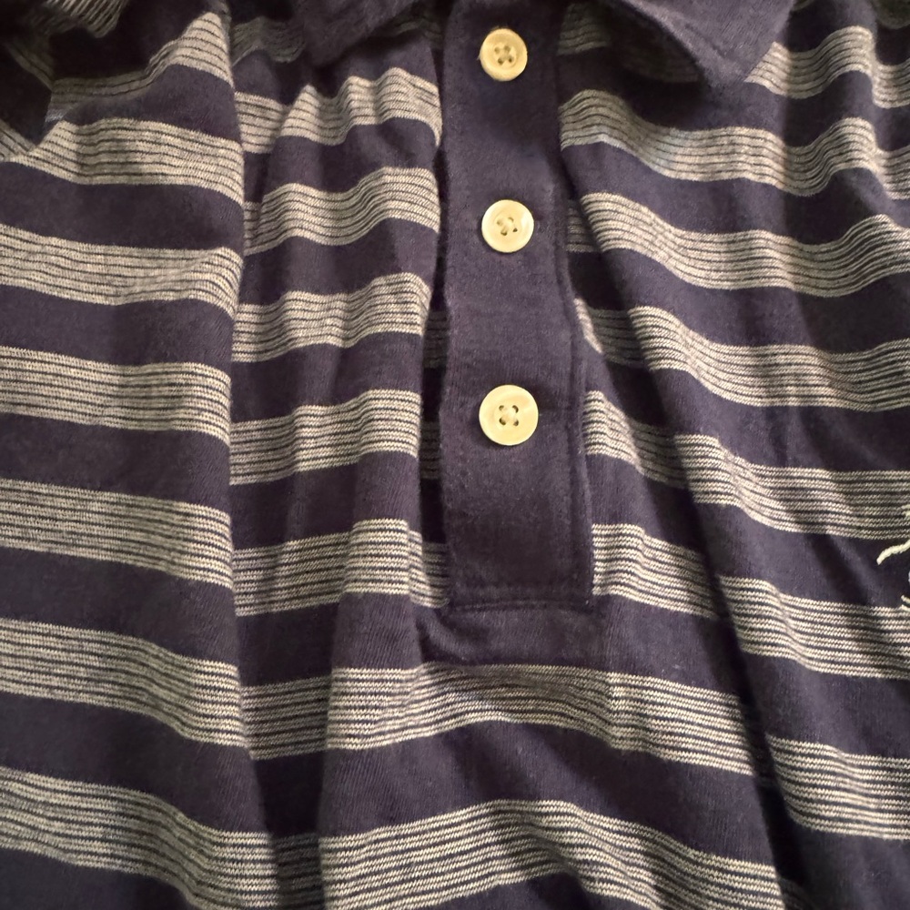 Original Penguin Kids Polo - Navy and Gray Stripes